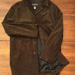 Banana Republic Men's Dark Brown Suede Jacket